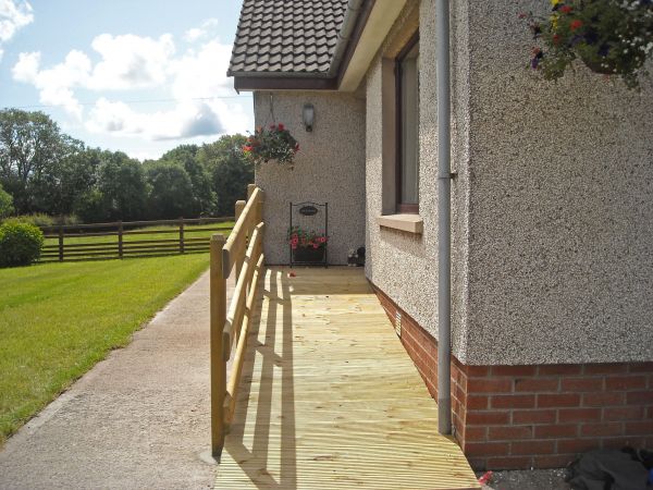 Hardwood Ramp Installation in Bloomington