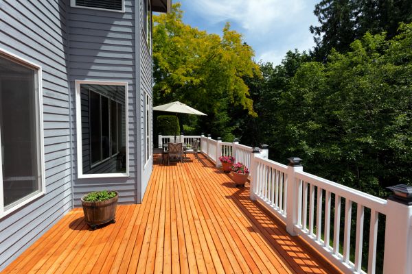 Cedar Deck Construction in Bloomington