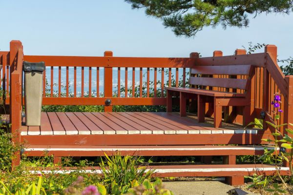 Redwood Deck Construction in Bloomington