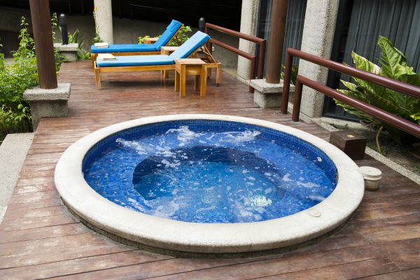 Hot Tub Deck Construction in Bloomington